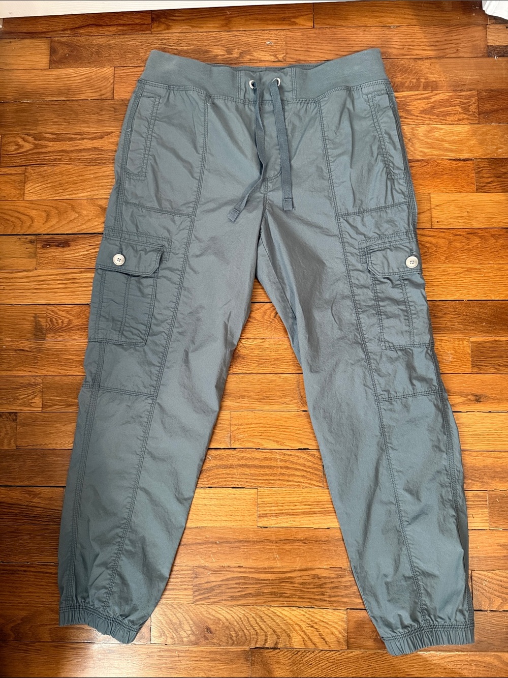 DKNY Women's Slate Blue Cargo Jogger Pants